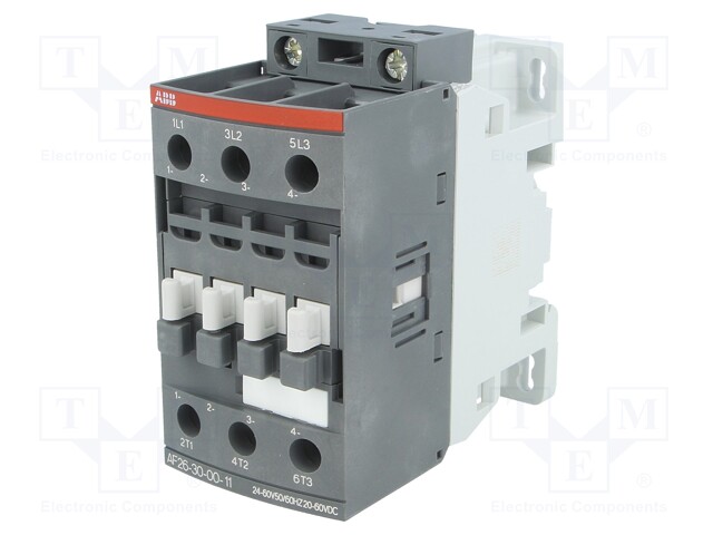 Contactor: 3-pole; NO x3; Auxiliary contacts: NC; 250÷500VAC; 26A