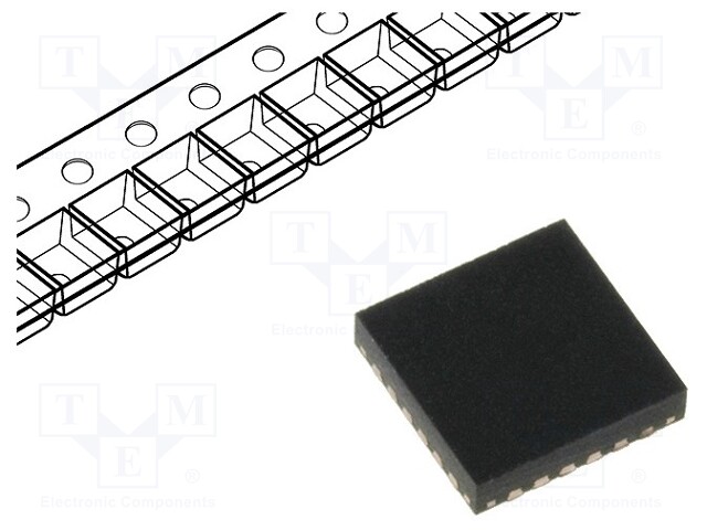 MSP430 microcontroller; SRAM: 128B; Flash: 1kB; 16MHz; VQFN24