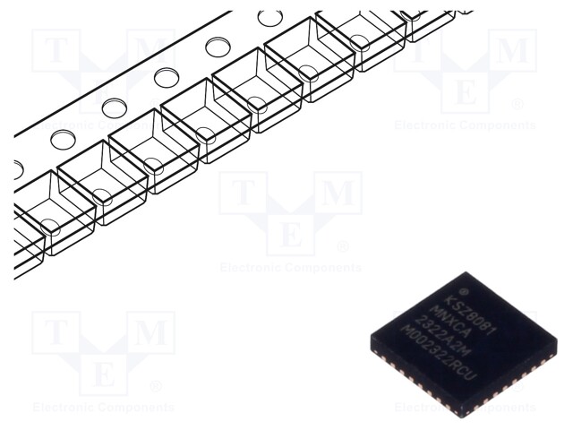 IC: transceiver; 10/100Base-T; MDC,MDI,MDI-X,MDIO,MII; QFN32