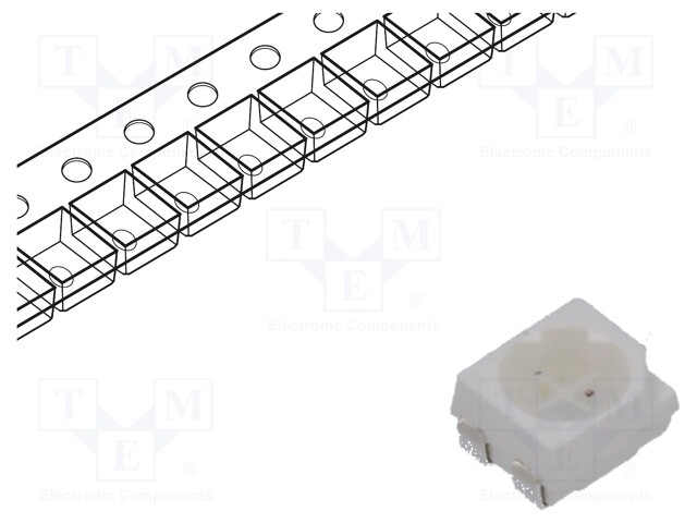 LED; SMD; 3528,PLCC4; red,green; 3.5x2.8x1.9mm; 120/120°; 20mA