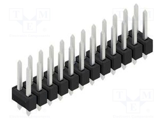 Connector: pin strips; pin header; male; PIN: 24; 2.54mm; THT; 2x12