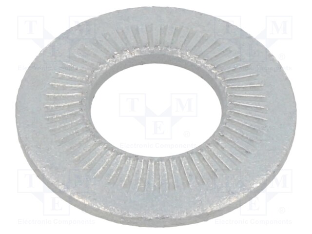 Washer; internally serrated; M12; D=27mm; h=3.1mm; spring steel