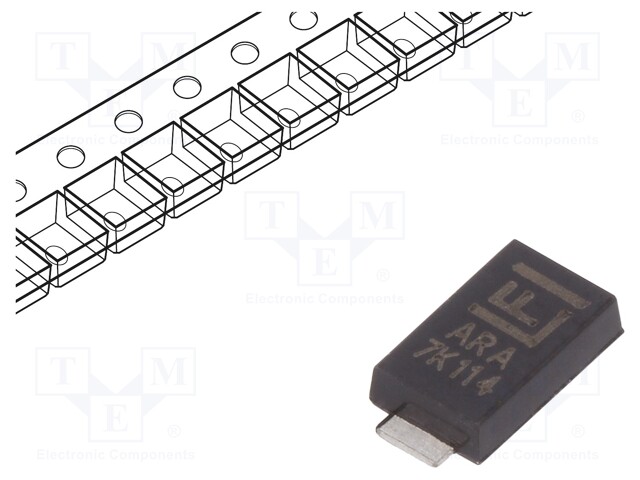 Diode: transil; 600W; 9.4V; 44.2A; unidirectional; ±5%; DO221AC