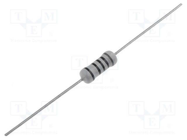 Resistor: metal film; THT; 390Ω; 2W; ±1%; Ø5x12mm; 50ppm/°C; axial