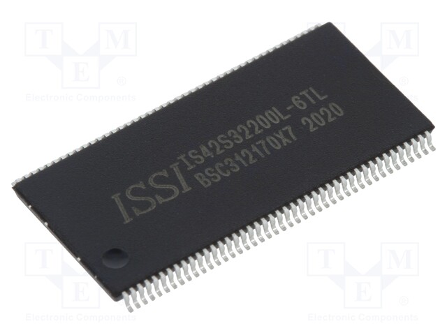 DRAM memory; SDRAM; 512kx32bitx4; 166MHz; 6ns; TSOP86 II; 0÷70°C