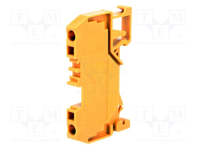 Splice terminal: rail; 0.08÷2.5mm2; ways: 1; terminals: 2; orange