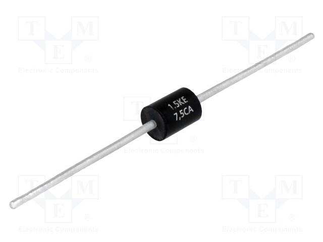 Diode: transil; 1.5kW; 7.5V; 139A; bidirectional; ±5%; Ø5,4x7,5mm