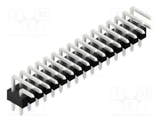 Connector: pin strips; pin header; male; PIN: 32; 2.54mm; THT; 2x16