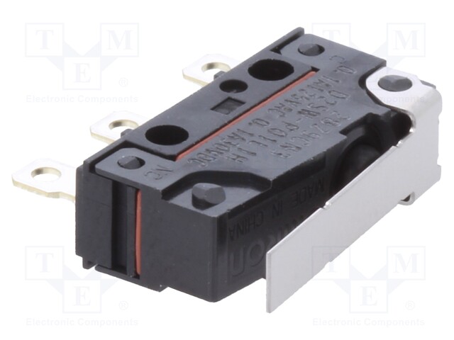 Microswitch SNAP ACTION; with lever; SPDT; 0.1A/125VAC; ON-(ON)