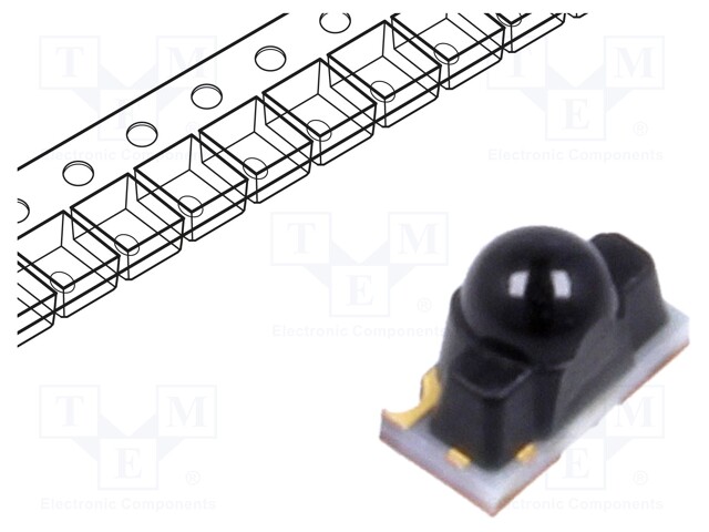 Phototransistor; λp max: 910nm; 35V; 15°; Lens: black