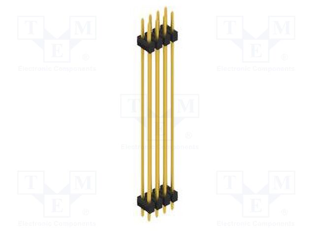 Connector: pin strips; pin header; male; PIN: 8; 2.54mm; THT; 2x4