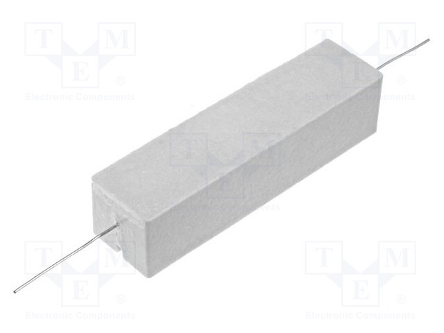Resistor: wire-wound; cement; THT; 10Ω; 30W; ±5%; 19x17x75mm
