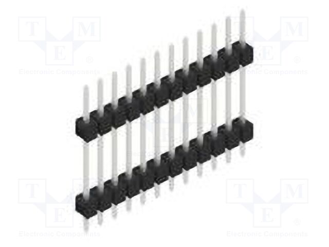 Connector: pin strips; pin header; male; PIN: 12; 2.54mm; THT; 1x12