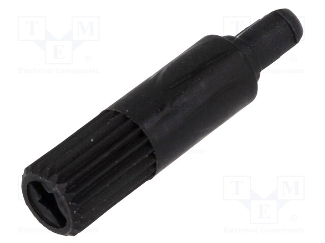 Knob; shaft knob; black; h: 18.7mm; Application: CA14; B: 11.7mm