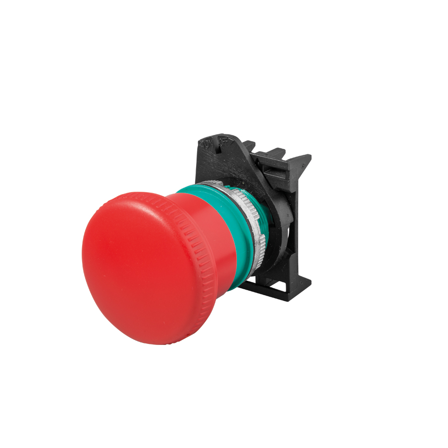 PUSH BUTTON MUSHROOM P/P Ø40MM