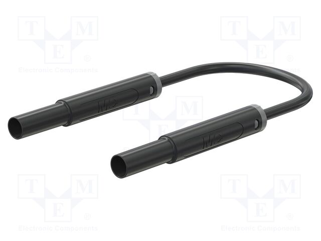 Test lead; 32A; banana plug 4mm,both sides; insulated; Len: 1.5m