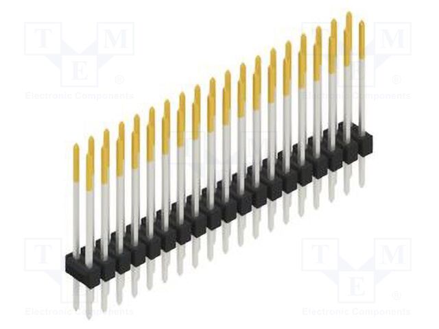 Connector: pin strips; pin header; male; PIN: 38; 2.54mm; THT; 2x19