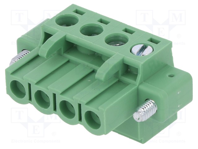 Pluggable terminal block; 5mm; ways: 4; straight; plug; female