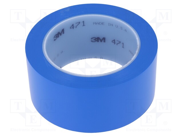Tape: marking; W: 50mm; L: 33m; Colour: blue; D: 0.13mm; 2.5N/cm; 130%