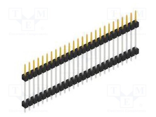 Connector: pin strips; pin header; male; PIN: 26; 2.54mm; THT; 1x26