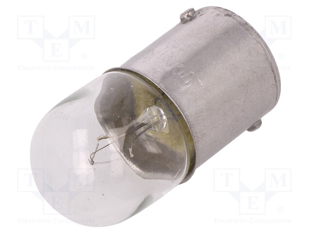 Filament lamp: automotive; BA15S; 12V; 5W; LLB