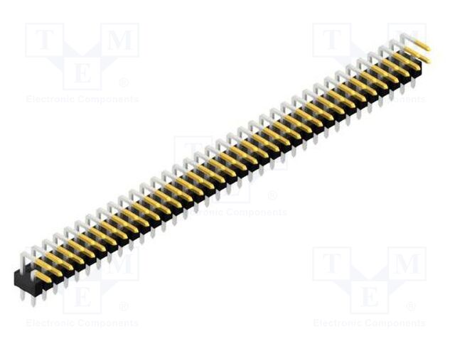 Connector: pin strips; pin header; male; PIN: 72; 2.54mm; THT; 2x36