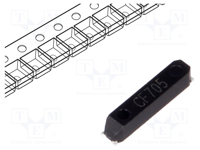 Resonator: quartz; 32.768kHz; ±20ppm; 12.5pF; SMD; Pitch: 5.1mm