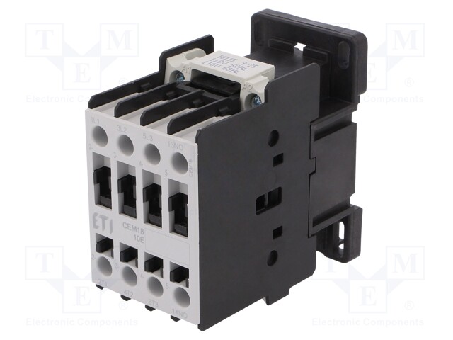 Contactor: 3-pole; NO x3; Auxiliary contacts: NO; 110VAC; 18A; CEM