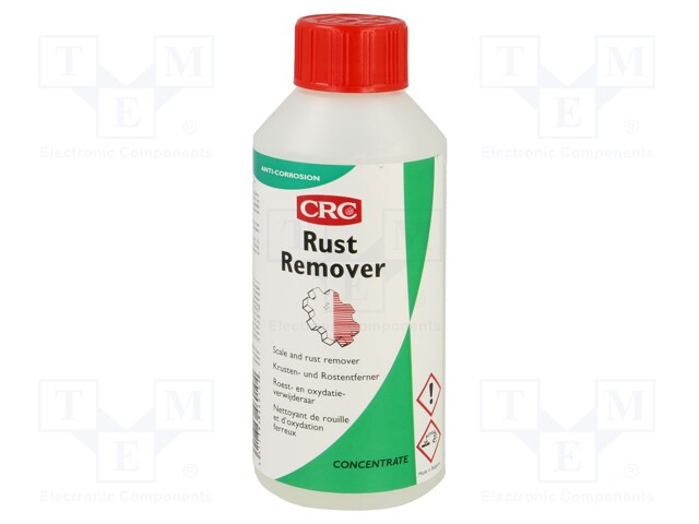 Rust remover; 250ml; liquid; plastic container; colourless