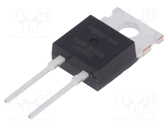 Diode: rectifying; THT; 600V; 25A; Package: tube; TO220AC; 35ns; 105W