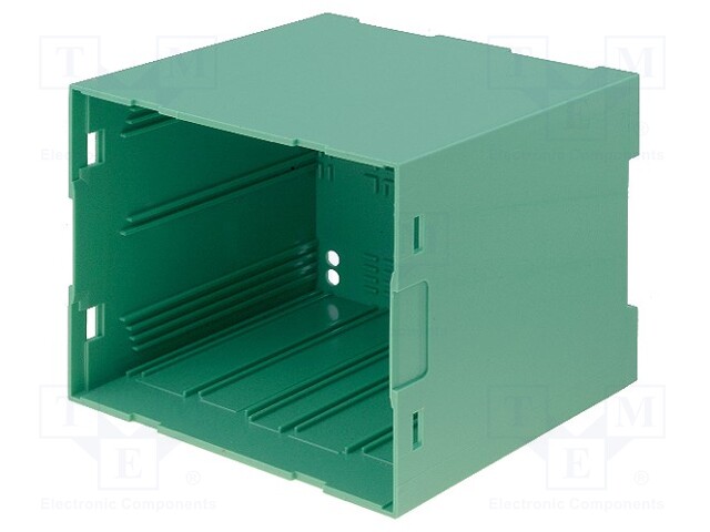 Enclosure: for DIN rail mounting; polycarbonate