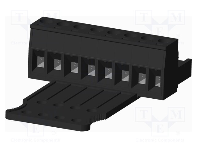 Connector: pluggable terminal block; plug; female; straight; 300V