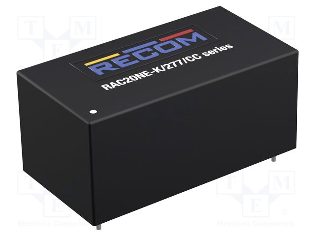 Converter: AC/DC; 20W; Uout: 12VDC; Iout: 1667mA; 87%; RAC20NE-K/277