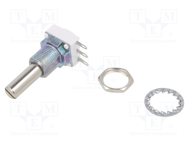 Potentiometer: shaft; single turn; 1kΩ; 1W; ±10%; 6mm; linear