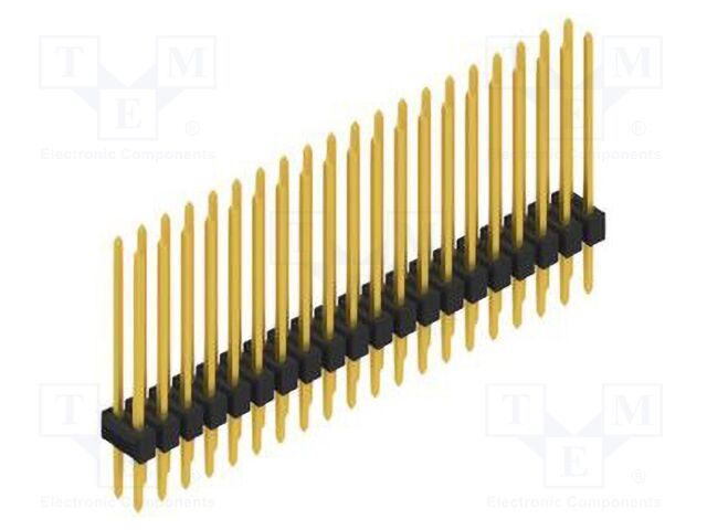 Connector: pin strips; pin header; male; PIN: 40; 2.54mm; THT; 2x20