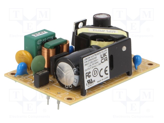 Power supply: switched-mode; 50W; 120÷370VDC; 90÷264VAC; 36VDC