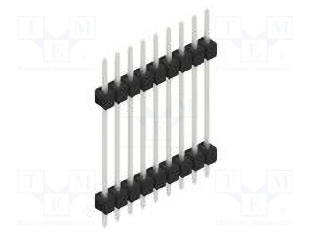 Connector: pin strips; pin header; male; PIN: 9; 2.54mm; THT; 1x9