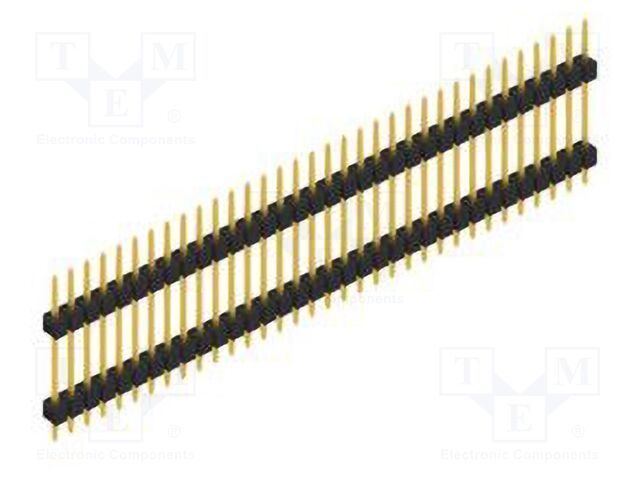 Connector: pin strips; pin header; male; PIN: 34; 2.54mm; THT; 1x34