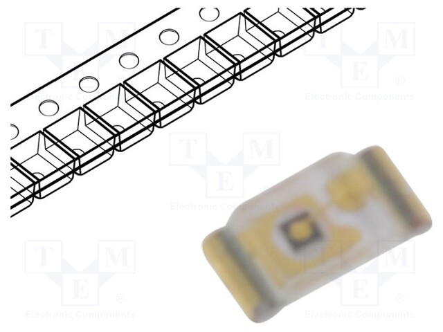 LED; SMD; 0402; red; 55÷127mcd; 1x0.5x0.2mm; 120°; 2÷2.4V; 20mA