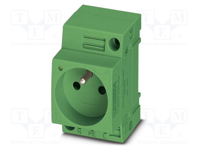 Connector: AC supply; socket; female; 16A; PIN: 3; screw terminal