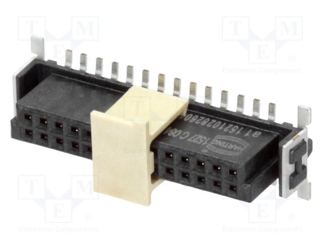 Connector: PCB to PCB; female; PIN: 28; 1.27mm; Series: har-flex