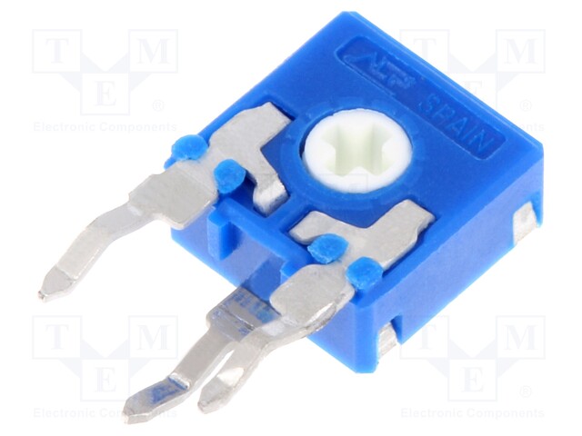 Potentiometer: mounting; single turn,vertical; 500Ω; 100mW; ±20%
