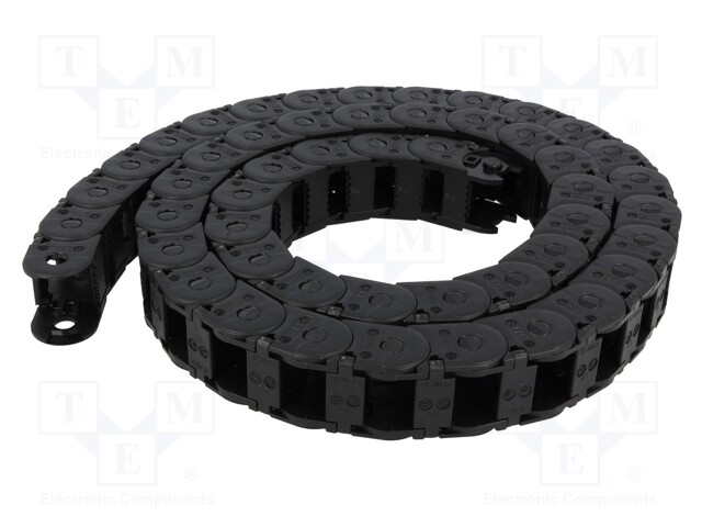 Cable chain; E2.15; Bend.rad: 48mm; L: 1000mm; Int.height: 14.4mm