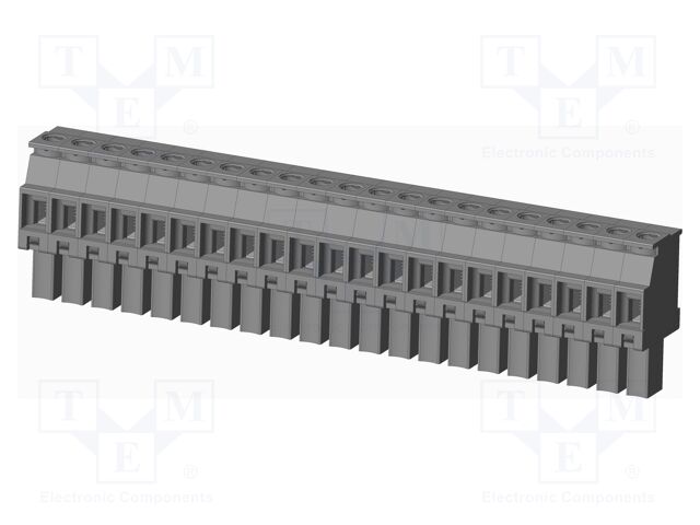 Connector: pluggable terminal block; plug; female; angled 90°