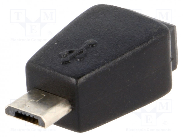 Adapter; USB 2.0; USB B micro plug,USB B mini socket