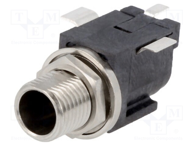 Socket; DC supply; male; with on/off switch; on PCBs; SMT; 11A
