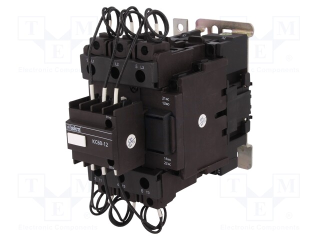 Contactor: 3-pole; Mounting: DIN; Application: for capacitors