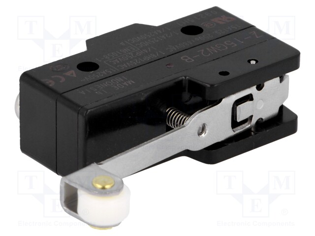 Microswitch SNAP ACTION; with lever (with roller); SPDT; Pos: 2