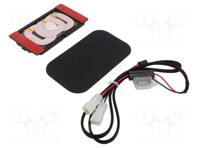 Inductance charger; universal; black; 5W; Mounting: flat surface