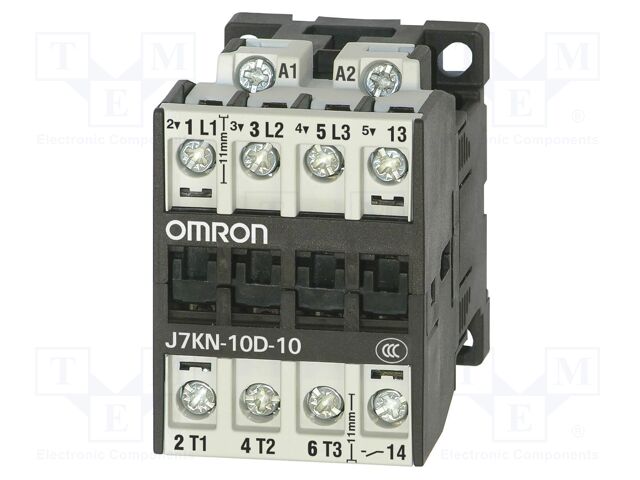 Contactor: 3-pole; NO x3; Auxiliary contacts: NO; 110VDC; 10A; J7KN